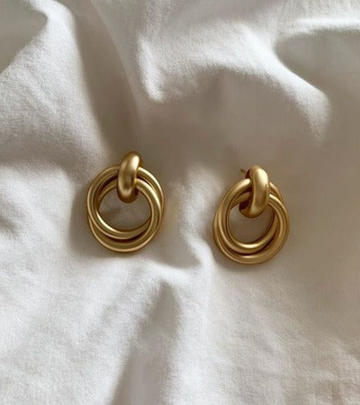 Golden Flower Earrings